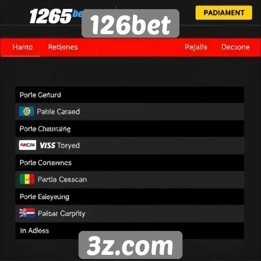 Métodos de pagamento e retirada no 126bet